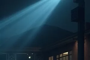 短剧我是那盏路灯封面，夜色里亮着的单盏路灯