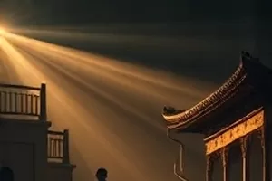 短剧给未来的第四封信封面，摊开的信纸与钢笔